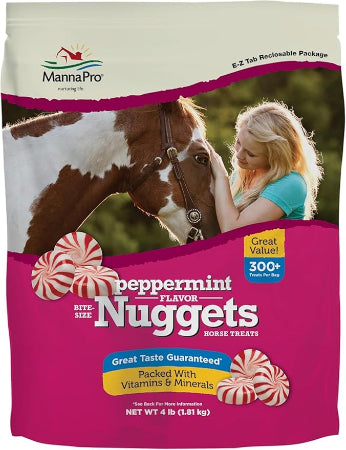 Manna Pro Bite-Size Nuggets for Horses - Peppermint Flavor