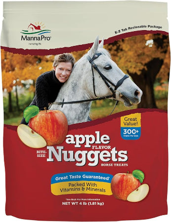 Manna Pro Bite-Size Nuggets for Horses - Apple Flavor