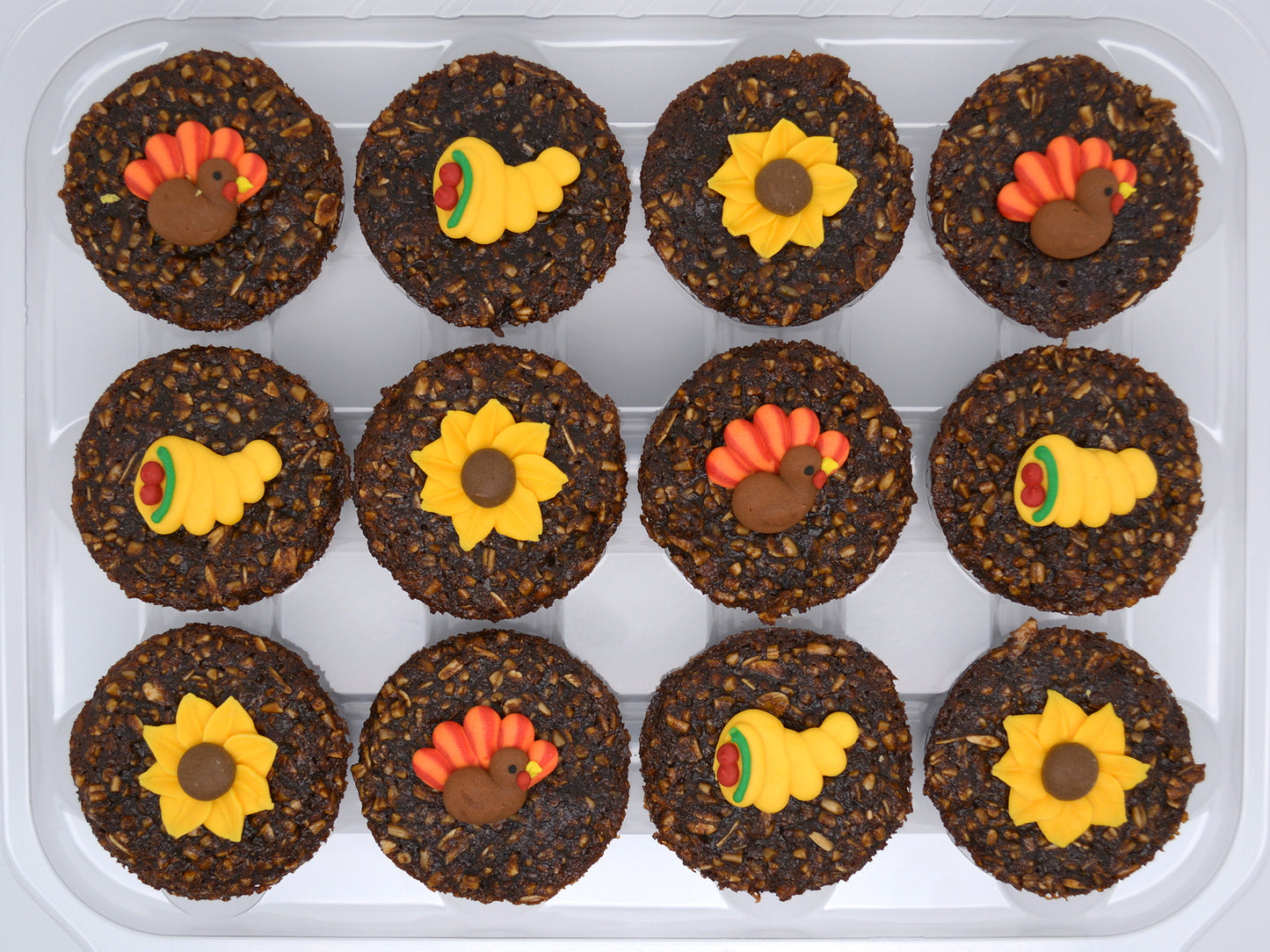 Thanksgiving Horse Treats - Autumn Pony Treats - Fall Equestrian Treats - Seasonal Horse Gift - Gourmet Horse Cupcakes - 1 Dozen