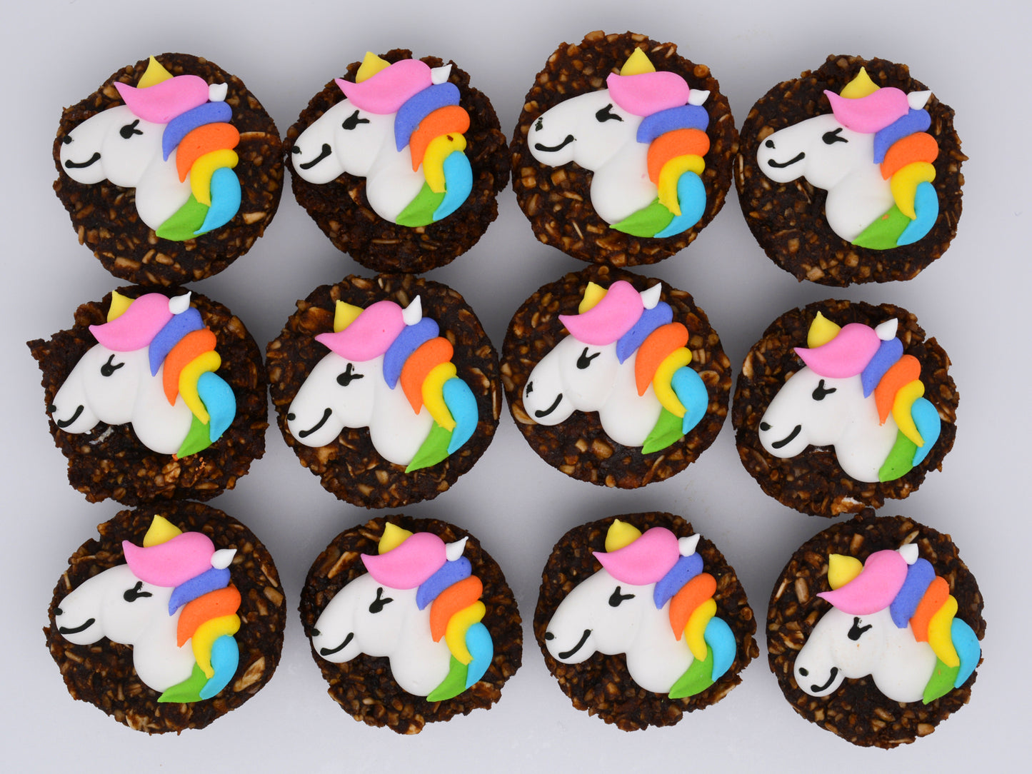 Unicorn Rainbow - Pony Treats - Horse Treats - Homemade Equestrian Treats - Horse Gift - Gourmet Horse Cupcakes - 1 Dozen